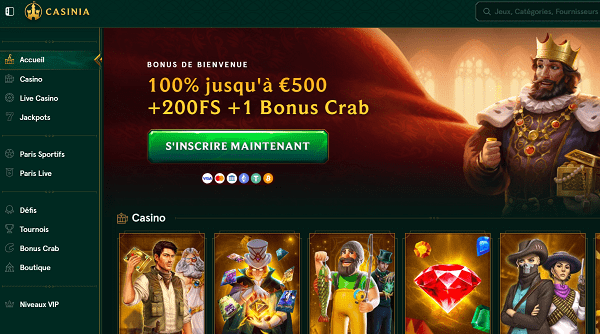 casinia l'un de nos casinos préférés