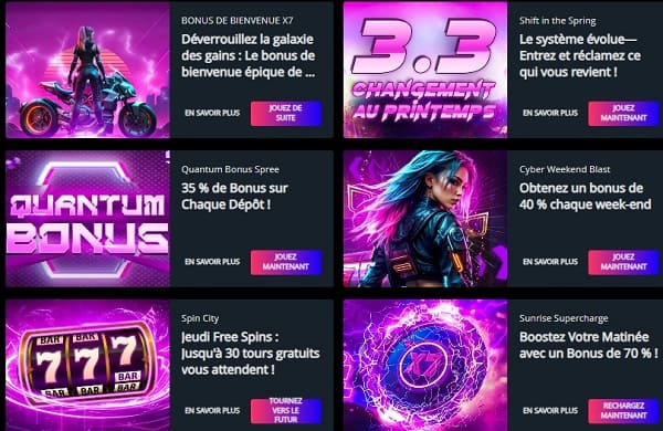 bonus casino x 7 avis