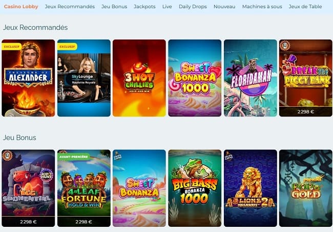 jeux alexander casino