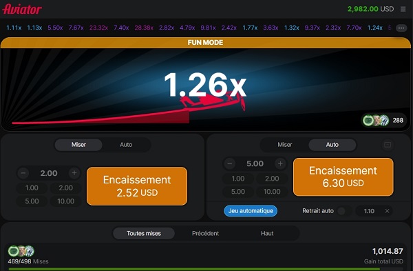 mise casino aviator