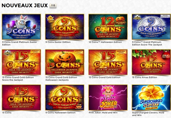 nouveauté unique casino