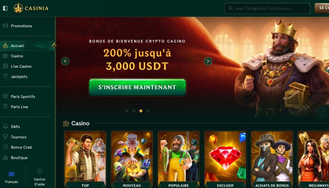 casinia crypto casino