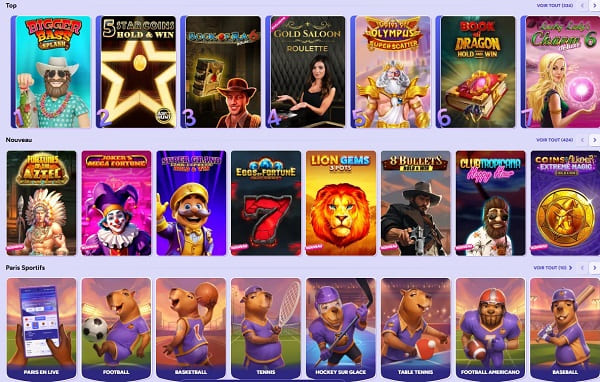 jeux spinbara casino