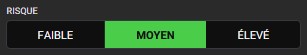 le niveau de risque