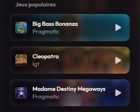 jeux populaires
