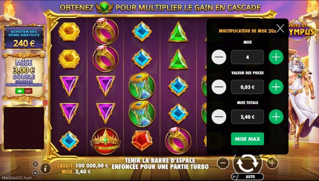 Comment jouer à gates of olympus ?