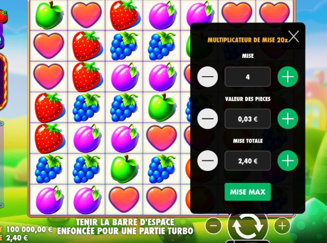 fruit party : la mise