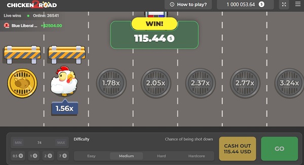 victoire gains chicken road 2